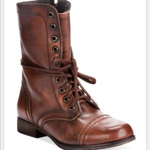 Steve Madden Leather Combat Boots